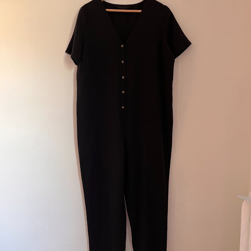 Hatch The Noelle Black Coverall Jumpsuit | size 2 - Picture 7 of 14